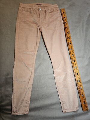 7 For All Mankind Jeans Women Size 30  Pink Velour Barbiecore Pants Viscose 