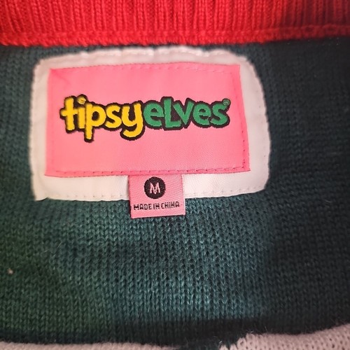 Tipsy Elves Womens Medium Santa Milk Big Butt Booty Phat Ugly Christmas Sweater - 第 5/5 張圖片
