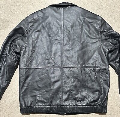 Vintage 90s John Ashford Leather Jacket Mens Black Leather Vintage 90s John Ashford Leather Jacket Mens Black Leather