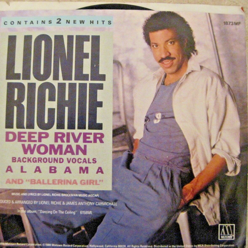 45-rpm-Motown / Lionel Ritchie / Ballerina Girl / Deep Riveer Woman / 1986 / VG - Picture 2 of 4