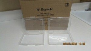 NOVELINKS 4” BY 6” PHOTO CASES SET OF 20  iN ORIGINAL SHIPPING BOX