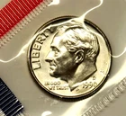 1990  D Uncirculated Roosevelt Dime in Mint Cello