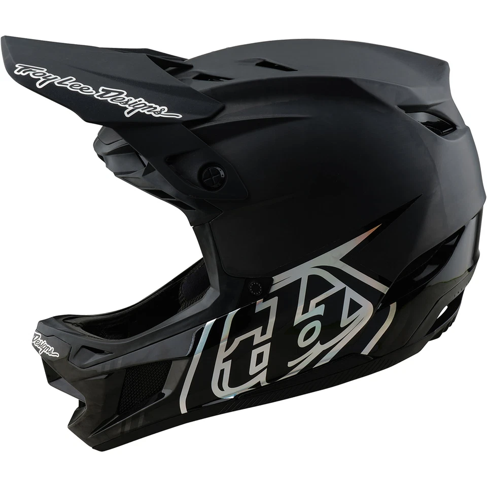 Casco Troy Lee Designs D4 Carbono con MIPS TLD BMX MTB DH Stealth - Negro Foto 2 de 4