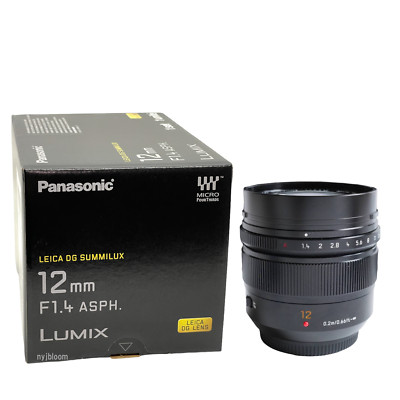 New Panasonic Leica DG Summilux 12mm f/1.4 ASPH. Lens [H-X012