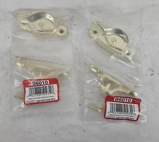 NIP Pair BRAINERD B6010 Double Hung Window SASH LOCKS w Gold Finish NEW