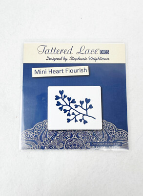 TATTERED LACE- MINI HEART FLOURISH - DX34 - BRAND NEW