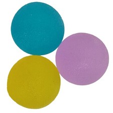 3Pcs Hand Squeeze Balls Combo Kit Hand Therapy Exerciser Ball Stress Relief Ball