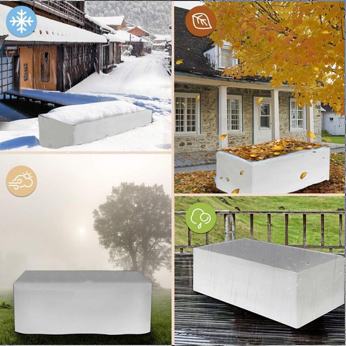 XXL Wasserdicht Gartentisch Abdeckung SchutzhülleGartenmöbel AbdeckplaneGarnitur - Bild 6 von 21