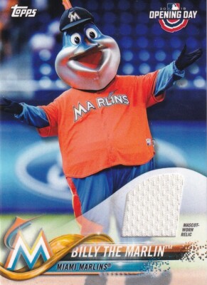 Topps 2018 Opening Day Billy The Marlin #MR-BTM Mascot Relic Card