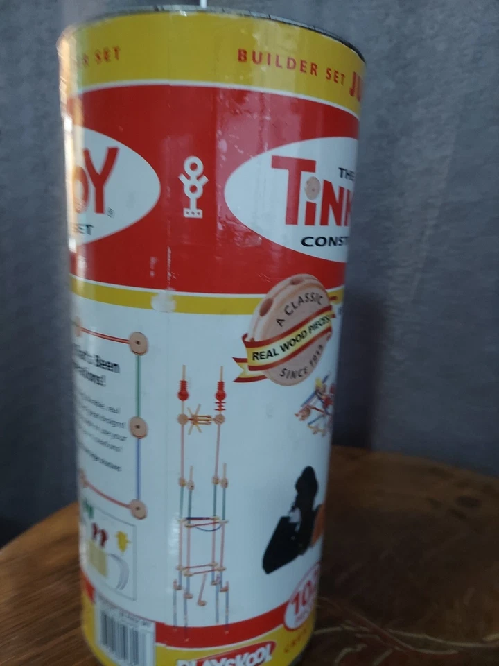 Hasbro 2009 TINKERTOY JUMBO juego de construcción clásico madera Foto 4 de 4