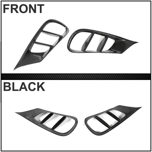 For Mercedes-Benz E Class W212 Sport REAL CARBON Fog Lamp Grill Air Vent Cover - Picture 12 of 13