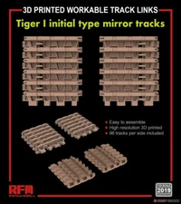 1/35 Rye Field Workable Track Links for Tiger I Initial Type Mirror Tracks #2019