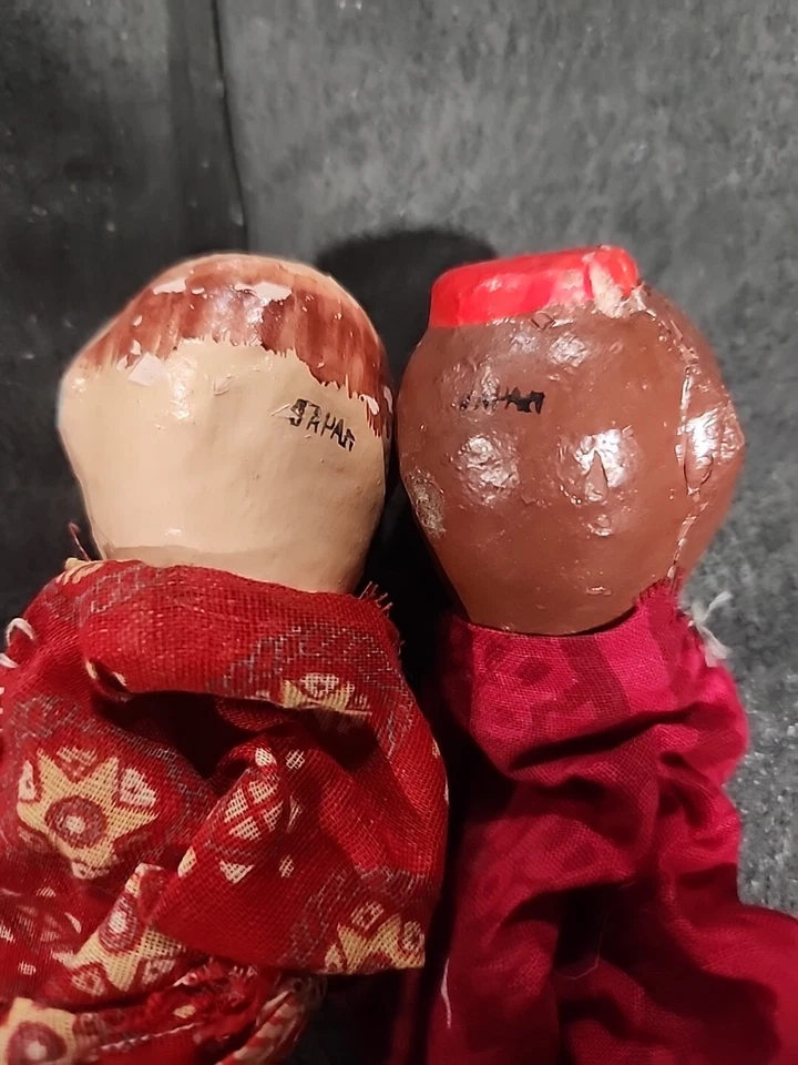 2 marionetas vintage de mano/dedo lindas pequeñas hechas en Japón Foto 2 de 4