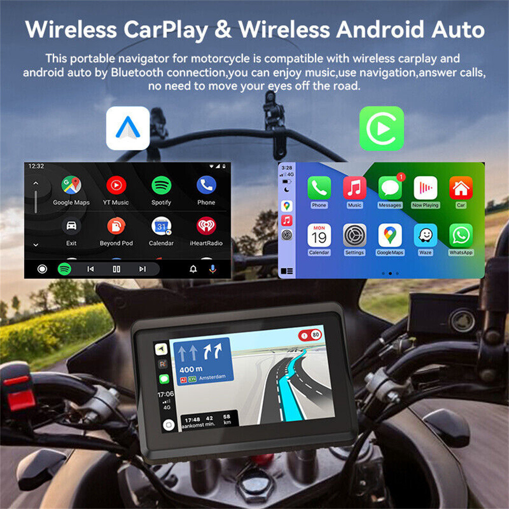 7in Touch Screen GPS Navigation Portable Motorcycle Navigator