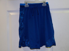 Boys Under Armour Blue Athletic Shorts Size YMD Loose Fit Drawstring - 1108