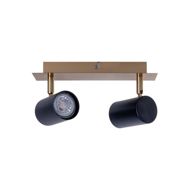 Deckenlampe Spotleuchte Wohnzimmerleuchte GU10 Strahler Schwenkbar Schwarz Gold-image