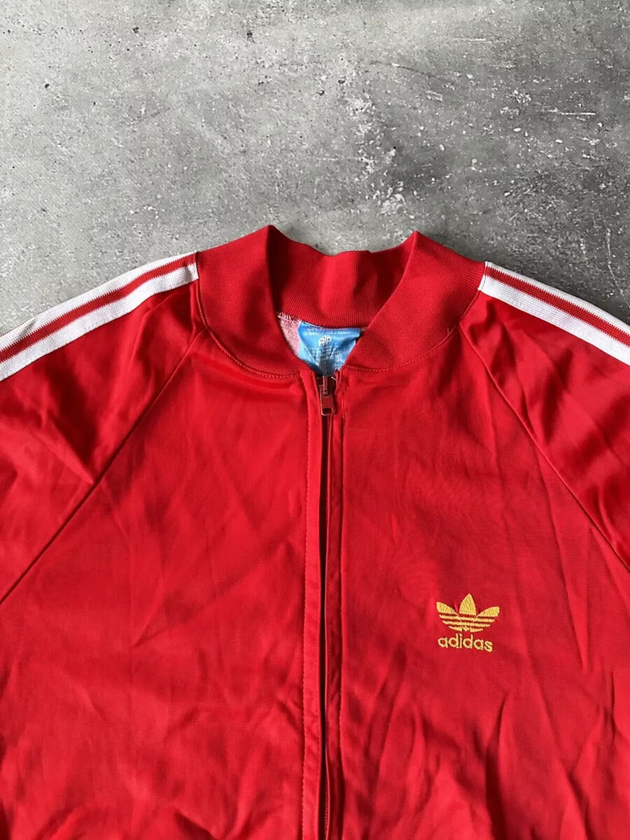 VINTAGE 80's ADIDAS ORIGINALS ATP RED TRACKSUIT JACKET MEN'S VINTAGE 80's ADIDAS ORIGINALS ATP RED TRACKSUIT JACKET MEN'S