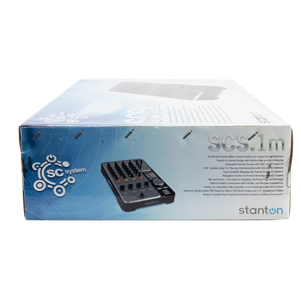 Stanton SCS.1m Digital DJ Mixer Controller w/ FireWire Audio, LCD, MIDI, USB - Image 4 of 4