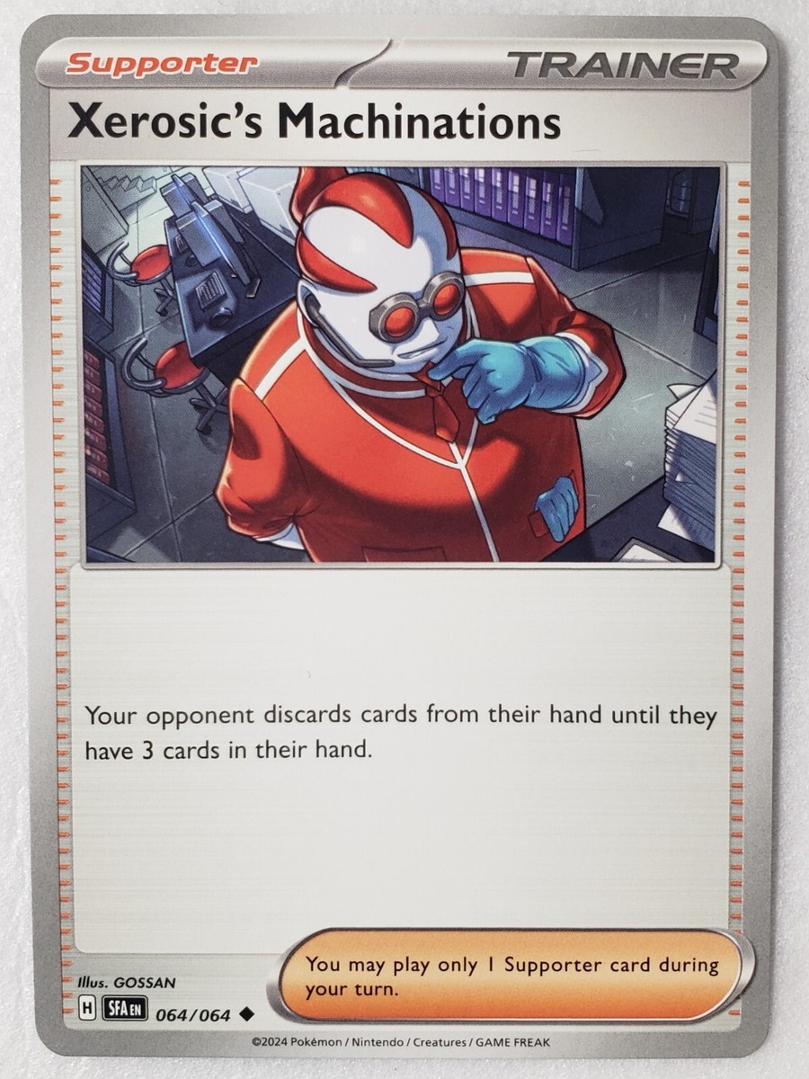 Xerosic's Machinations 064/064 NM / M - Shrouded Fable Pokemon Card -  GOSSAN Art