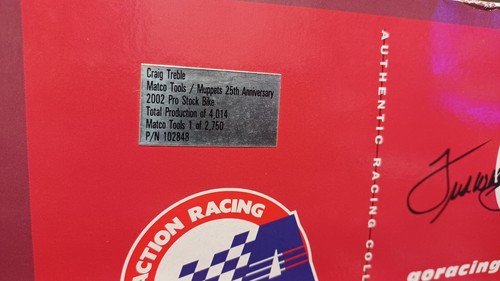 Action Diecast Craig Treble Matco Tools/Muppets 2002 Pro Stock Bile see descript - Picture 5 of 5