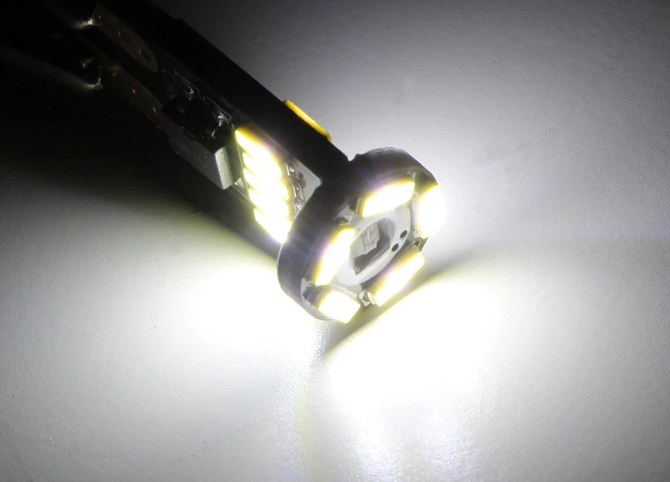 6000K White Error Free BA9s H6W LED Bulbs For BMW F30 3 Series Parking Lights - Image 3 of 4