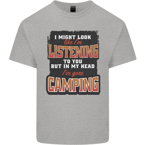 My Head I've Gone Camping Funny Kids T-Shirt Childrens - Picture 2 of 15