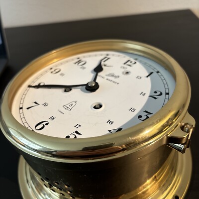 Schatz Royal Mariner Bell Clock Brass 7 Jewels No Key or Glass