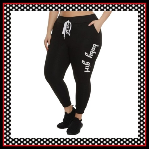 BABY GIRL ☆ BLACK & WHITE ☆ LACE-UP FRONT ☆ SWEATPANTS 2x ☆ NWT