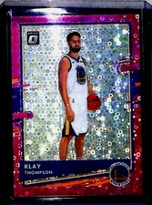 2020-21 Donruss Optic Pink Disco Prizm #49 Klay Thompson No 15 of 20