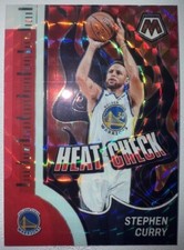 STEPHEN CURRY 2023/24 PANINI MOSAIC HEAT CHECK PRIZM REFRACTOR #10 MINT CASE HIT