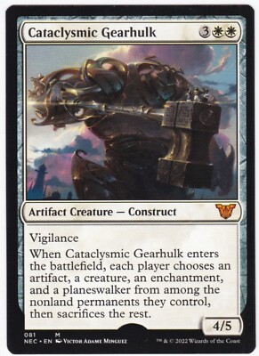 MTG Errors - Misstamp - Commander NEO M Cataclysmic Gearhulk