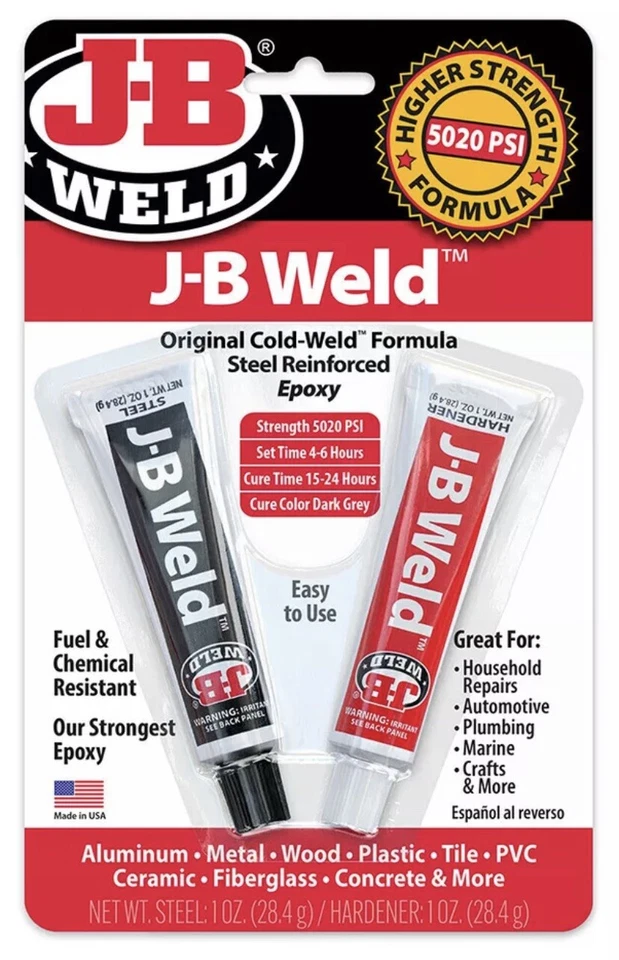 J-B JB Weld Original Cold Weld™ Metal 2 Part Epoxy Adhesive Glue 8265S - image 1 of 1