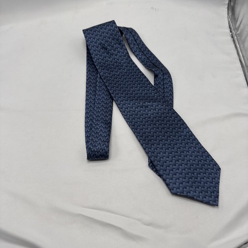 Vtg Walt Disney Men's Necktie Mickey Mouse RN 19388 Blue Mickey Heads - Picture 6 of 6