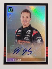 2018 Donruss NASCAR Racing Retro Signatures #RS-JY J.J. Yeley Holo Gold #08/25