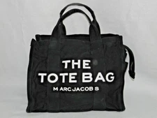 Marc Jacobs The Tote Bag Medium Black Canvas Double Handle