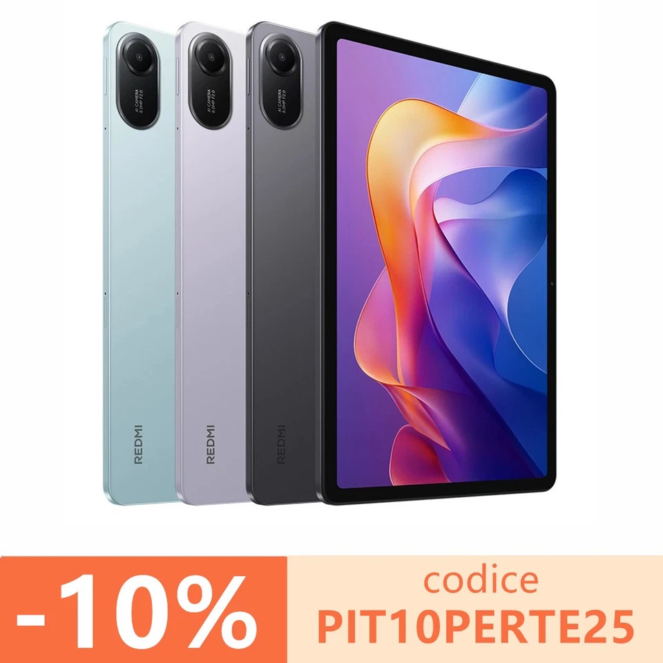 Xiaomi Redmi Pad 2 Tablet 4GB+128GB 90Hz 9000mAh MTK Helio G100-Ultra EU - Immagine 2 di 4