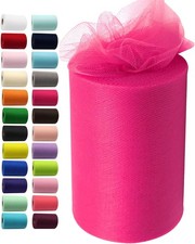 Fuchsia Tulle Fabric Rolls 6 Inch by 100 Yards 300 feet 