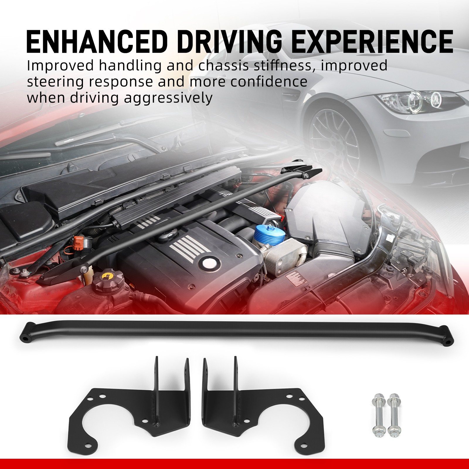 Support de jambe de force avant rigide pour BMW E92 E90 325i 330i châssis sport
