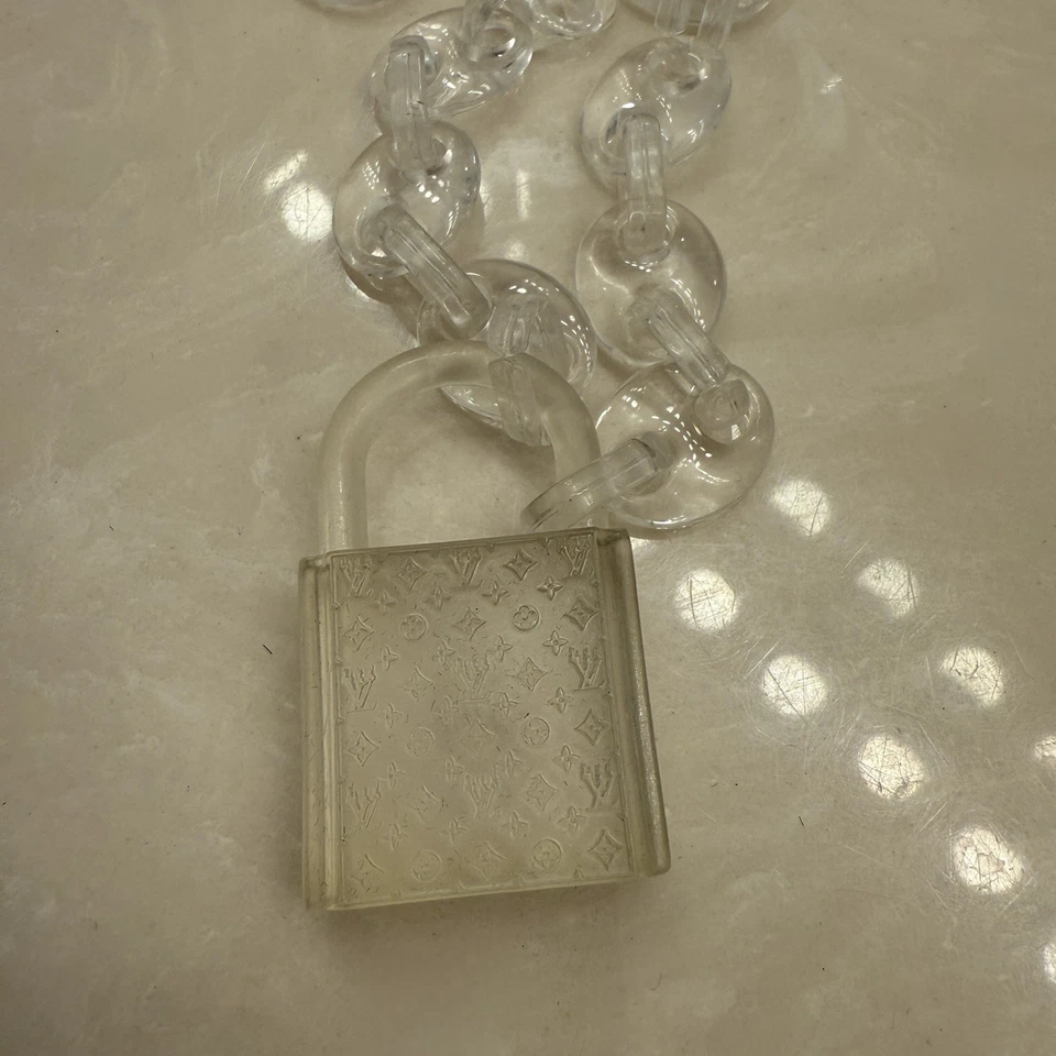 Kristopher Kites Louis Vuitton Lock Gucci Link Necklace Very Rare - Image 2 of 2