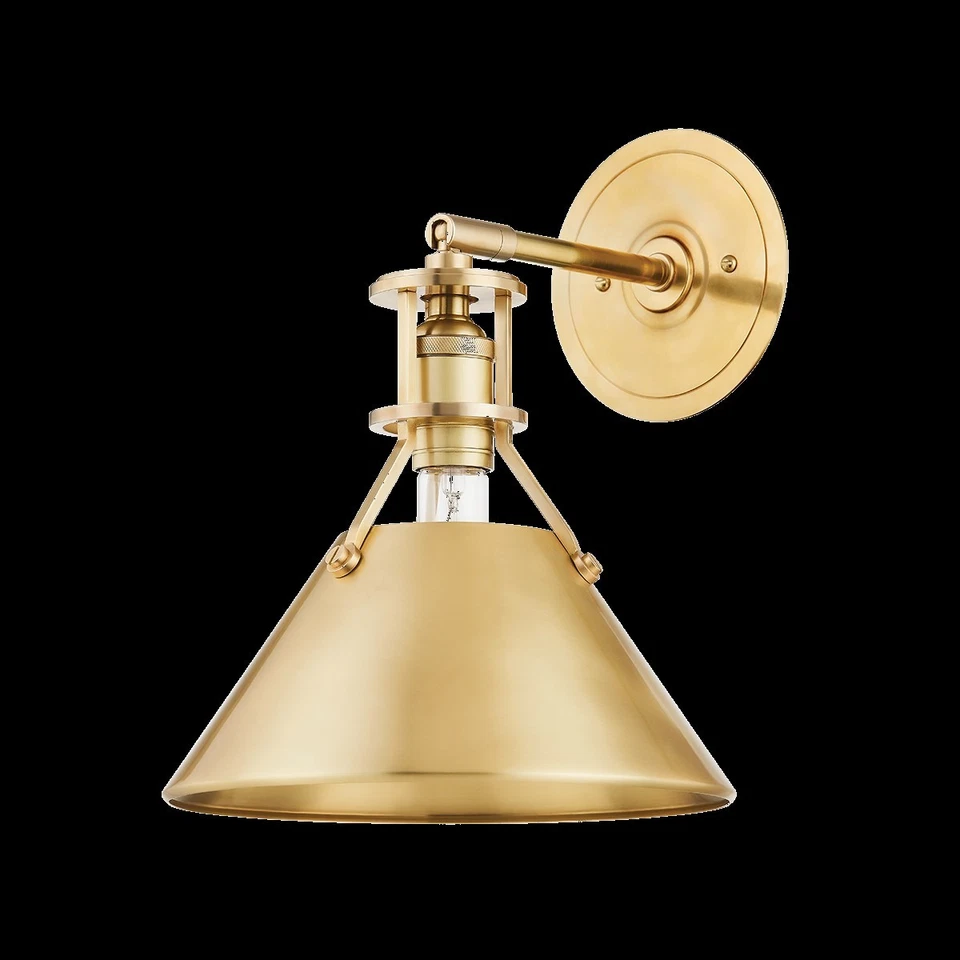 Hudson Valley Lighting Mark D. Sikes Metal No. 2 Wall Sconce Lamp MDS950-AGB - Image 2 of 4