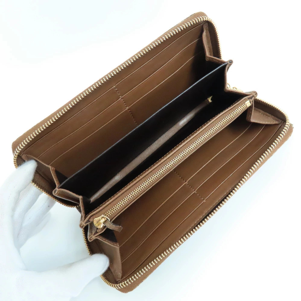 Gucci 307984 Python Brown Leather Tassel Coin Pur… - image 5