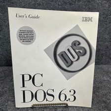 PC DOS 6.3, IBM User's Guide Installation Guide Vintage 90s