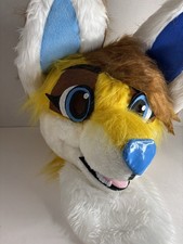 Fur Husky Dog Fox Mascot Costume Suit for Furry Conventions and Events READ