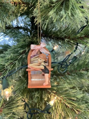 Ballet Barre Mirror Ornament Ballerina Dancer Dancing (no Box)