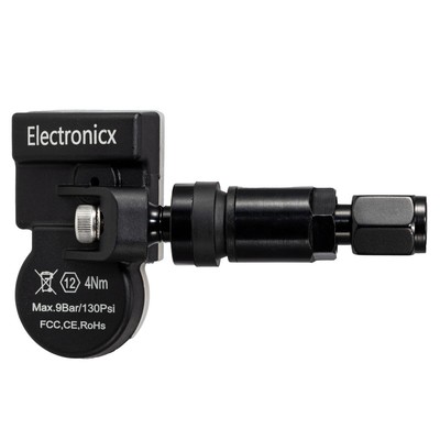 1x TPMS Tire Pressure Sensor with Black Metal Valve for Chery Ti