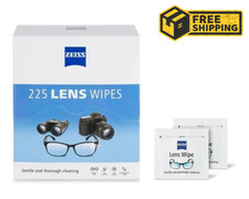 ZEISS Lens Wipes, Pre-Moistened Eye Glass Cleaner Wipes, 225 Count