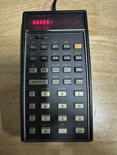 Vintage Hewlett Packard HP 45 Calculator W/ Case & Battery