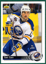 Tony Tanti - 1992-93 Upper Deck #182 - Buffalo Sabres Hockey Card