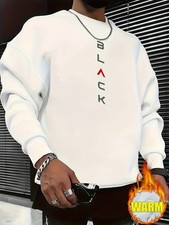 Letter Print Sweatshirt, Long Sleeve Crew Neck Pullover - Autumn And Winter Ca