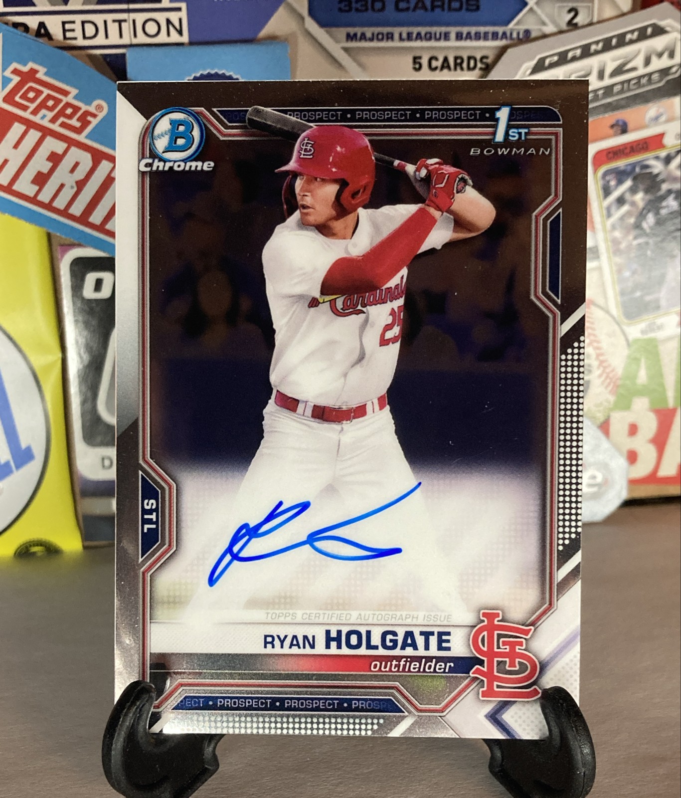 2021 Bowman Draft - Chrome Draft Pick Autographs Ryan Holgate #CDA-RH (AU, RC)